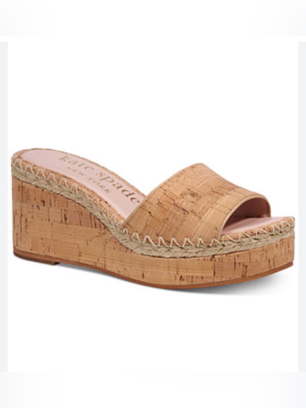 NIB kate spade Colette Cork Espadrille Wedge - 7.5